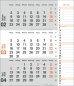 Preview: times&more 3-Monatsplaner, orange 2026