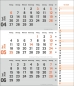 Preview: times&more 3-Monatsplaner, orange 2026