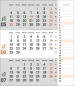 Preview: times&more 3-Monatsplaner, orange 2026