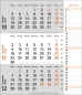 Preview: times&more 3-Monatsplaner, orange 2026