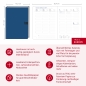 Preview: Wochen-Cheftimer A5, blau 2026