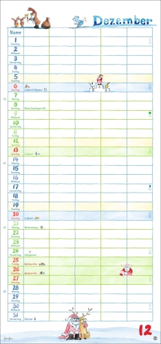 Helme Heine Familienplaner 2026