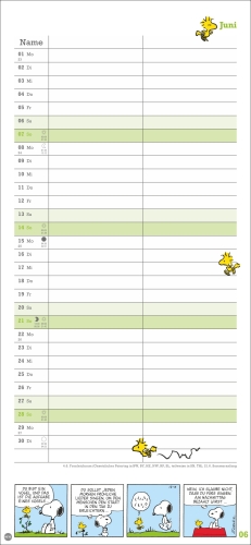 Peanuts Planer Wir zwei 2026