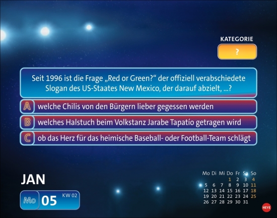 Wer weiß denn sowas? Tagesabreißkalender 2026