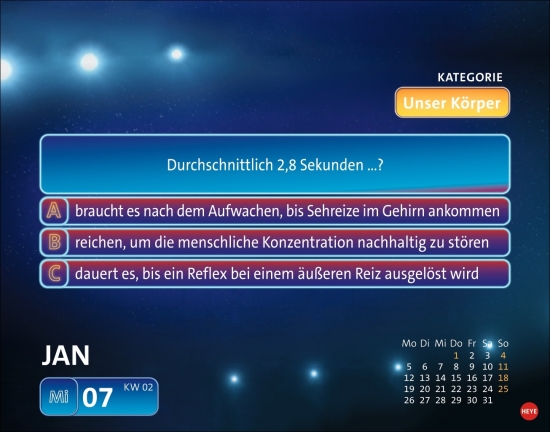 Wer weiß denn sowas? Tagesabreißkalender 2026