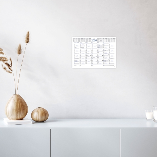 Tafelkalender A4 2026, 29,7 x 21cm, 5er Set