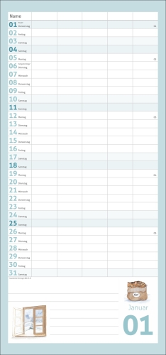 times&more Schaffner Familienplaner 2026