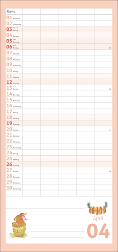 times&more Schaffner Familienplaner 2026
