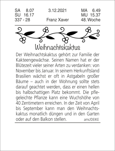 Tagesabreißkalender klein 2026