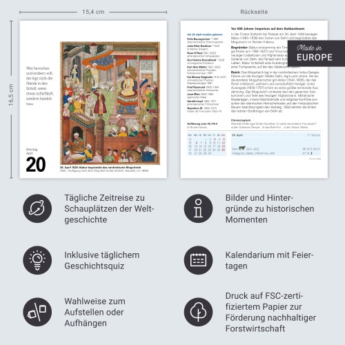 Chronik Tagesabreißkalender 2026
