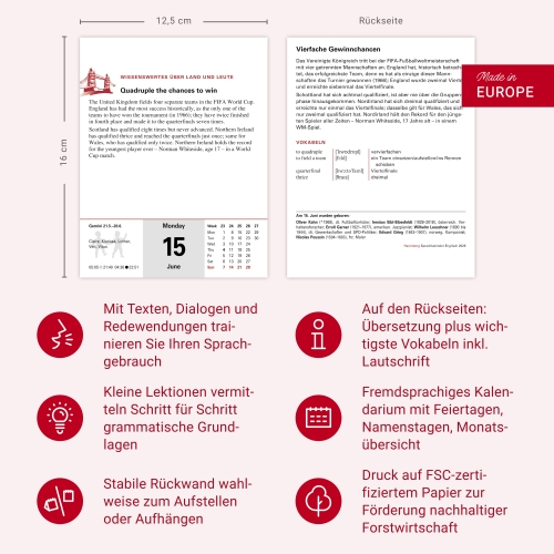 Englisch Sprachkalender 2026