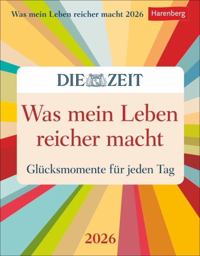 Was mein Leben reicher macht Tagesabreißkalender 2026