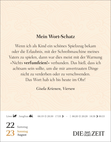 Was mein Leben reicher macht Tagesabreißkalender 2026