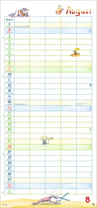 Helme Heine Familienplaner 2026