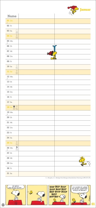 Peanuts Planer Wir zwei 2026