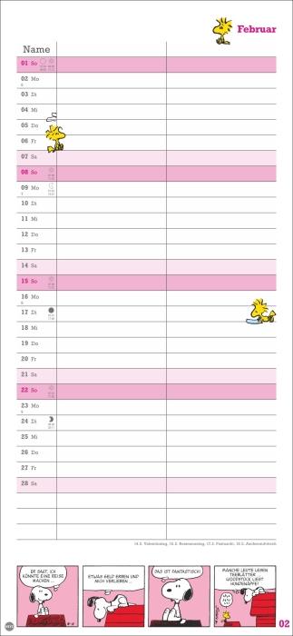 Peanuts Planer Wir zwei 2026