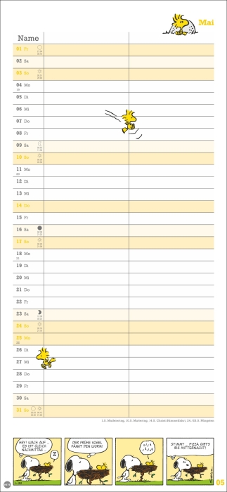 Peanuts Planer Wir zwei 2026