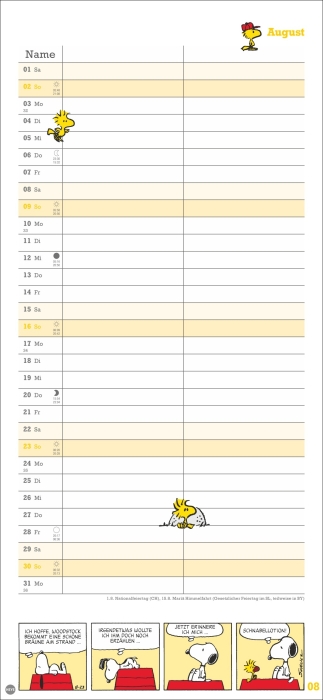 Peanuts Planer Wir zwei 2026