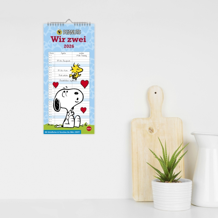 Peanuts Planer Wir zwei 2026