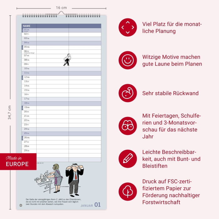 Loriot Planer für zwei 2026
