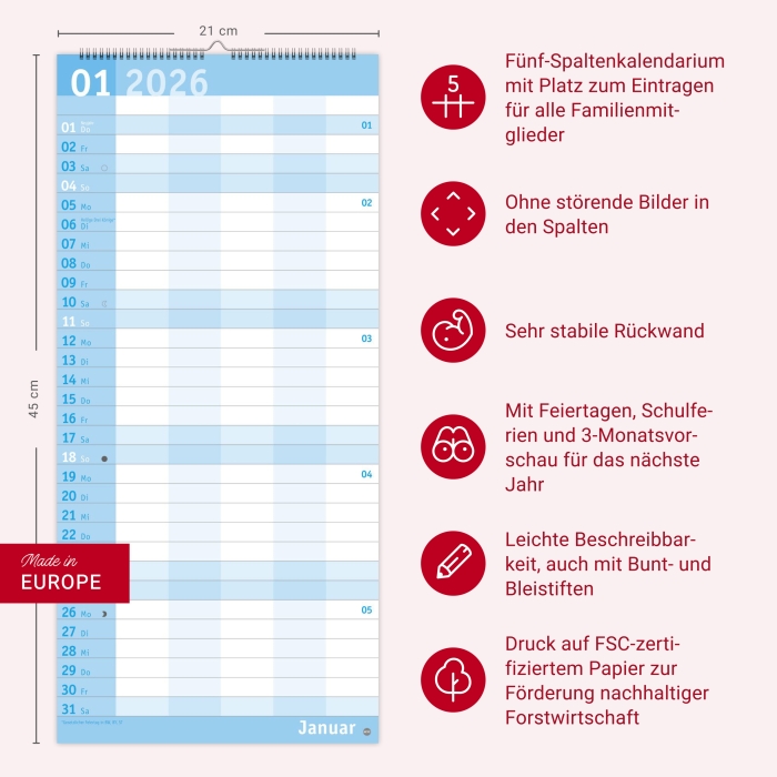 Basic Familienplaner 2026