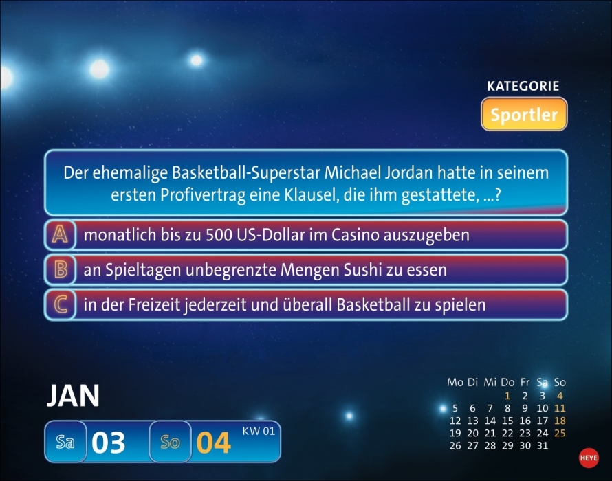 Wer weiß denn sowas? Tagesabreißkalender 2026