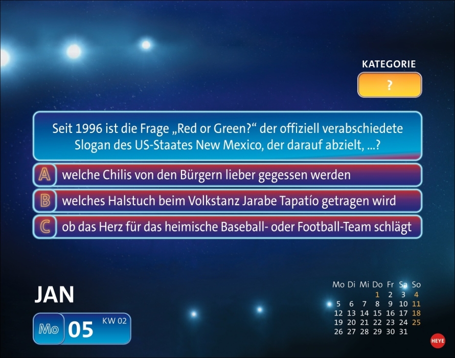 Wer weiß denn sowas? Tagesabreißkalender 2026