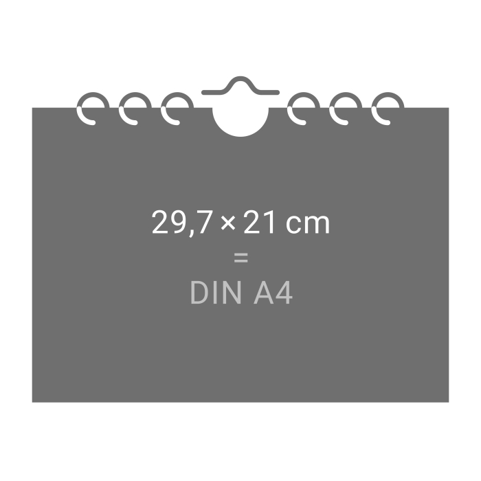 Tafelkalender A4 2026, 29,7 x 21cm, 5er Set