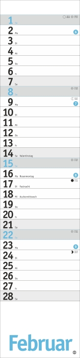 Langplaner, hellblau 2026