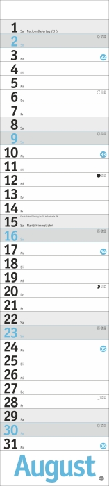 Langplaner, hellblau 2026