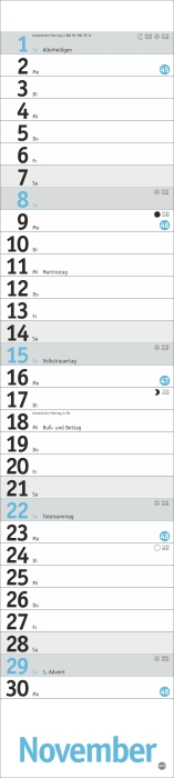 Langplaner, hellblau 2026