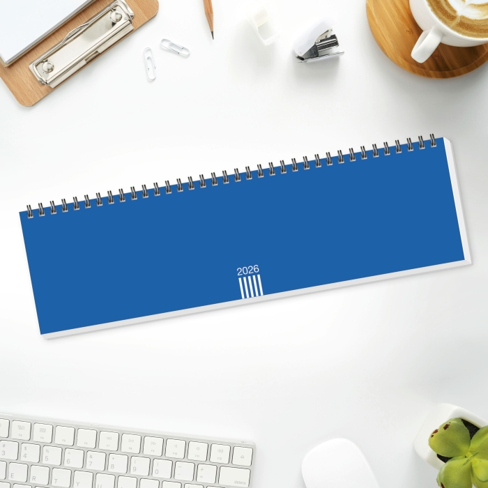 Wochenquerplaner, blau 2026