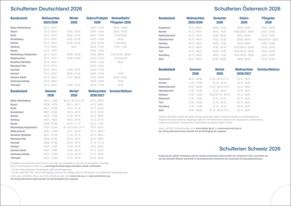 Tages-Cheftimer A5, rot 2026