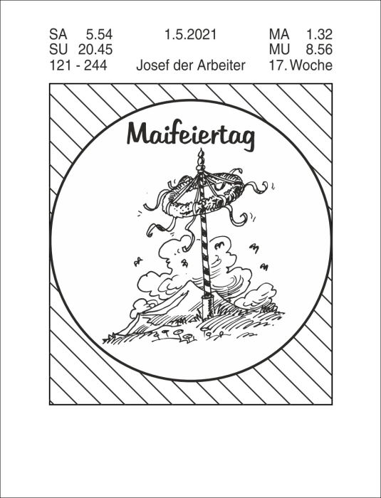 Tagesabreißkalender klein 2026