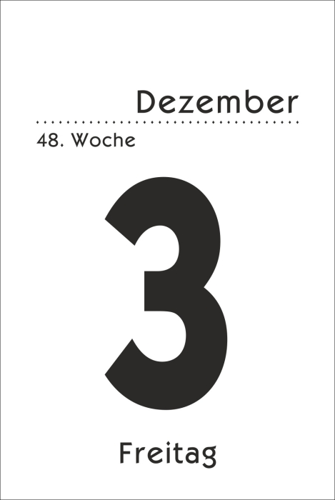 Tagesabreißkalender groß 2026