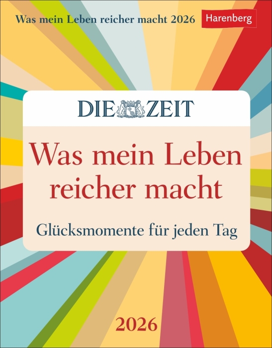 Was mein Leben reicher macht Tagesabreißkalender 2026