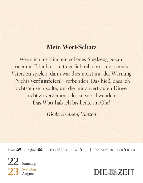 Was mein Leben reicher macht Tagesabreißkalender 2026